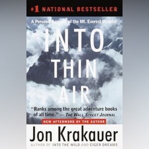 Into Thin Air by Jon Krakauer 1999 Vintage Anchor Edition Paperback